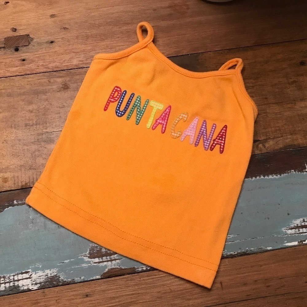 Punta Cana orange Tank Baby Size 2